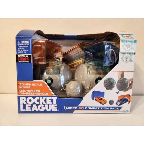 Rocket League Micro RC Competition Pack NEW! Lights Up! 2.4ghz RC Full Function - Picture 1 of 5